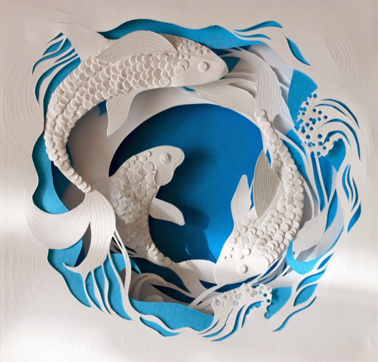paper cut illustrations by Marina Adamova art and craft projects