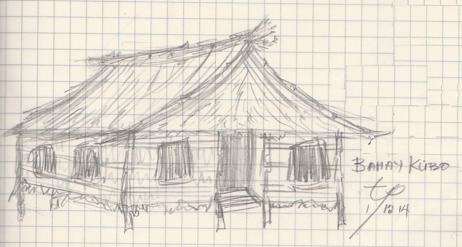 Bahay Drawing For Kids