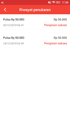 Bukti Pembayaran Pulsa Gratis Ke-2 dari Aplikasi Baca Plus Android Bukti Pembayaran Pulsa Gratis Ke-2 dari Aplikasi Baca Plus Android