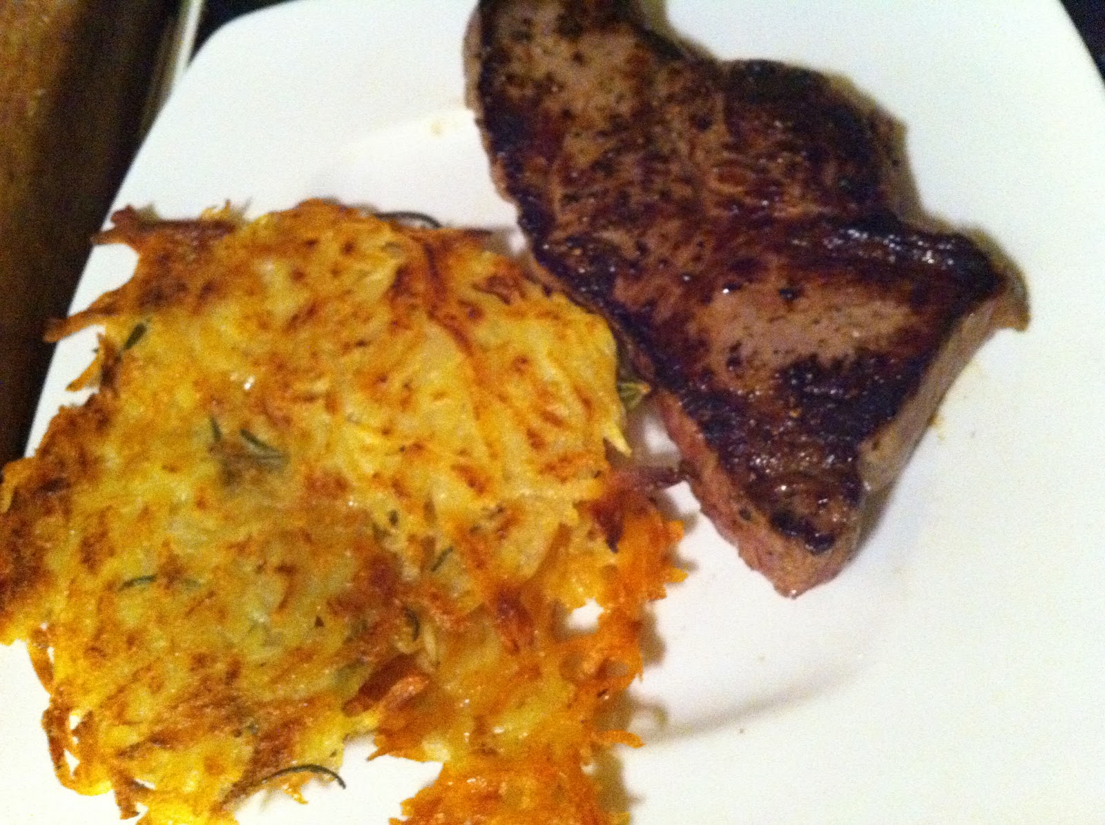 Fabulous Food Porcini Salt Steak with Rosemary Potato Rosti