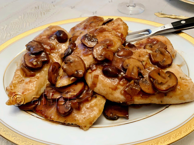 Chicken, Madeira, wine, dinner, entree, recipe