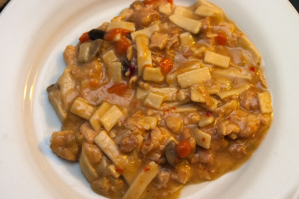 Women and Dreams MRE Menu 3 Chicken, Noodles and Vegetables, in Sauce