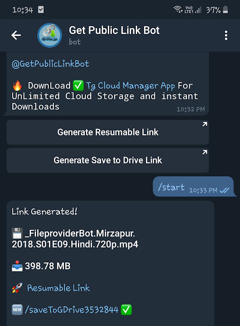 Download Telegram files using download manager