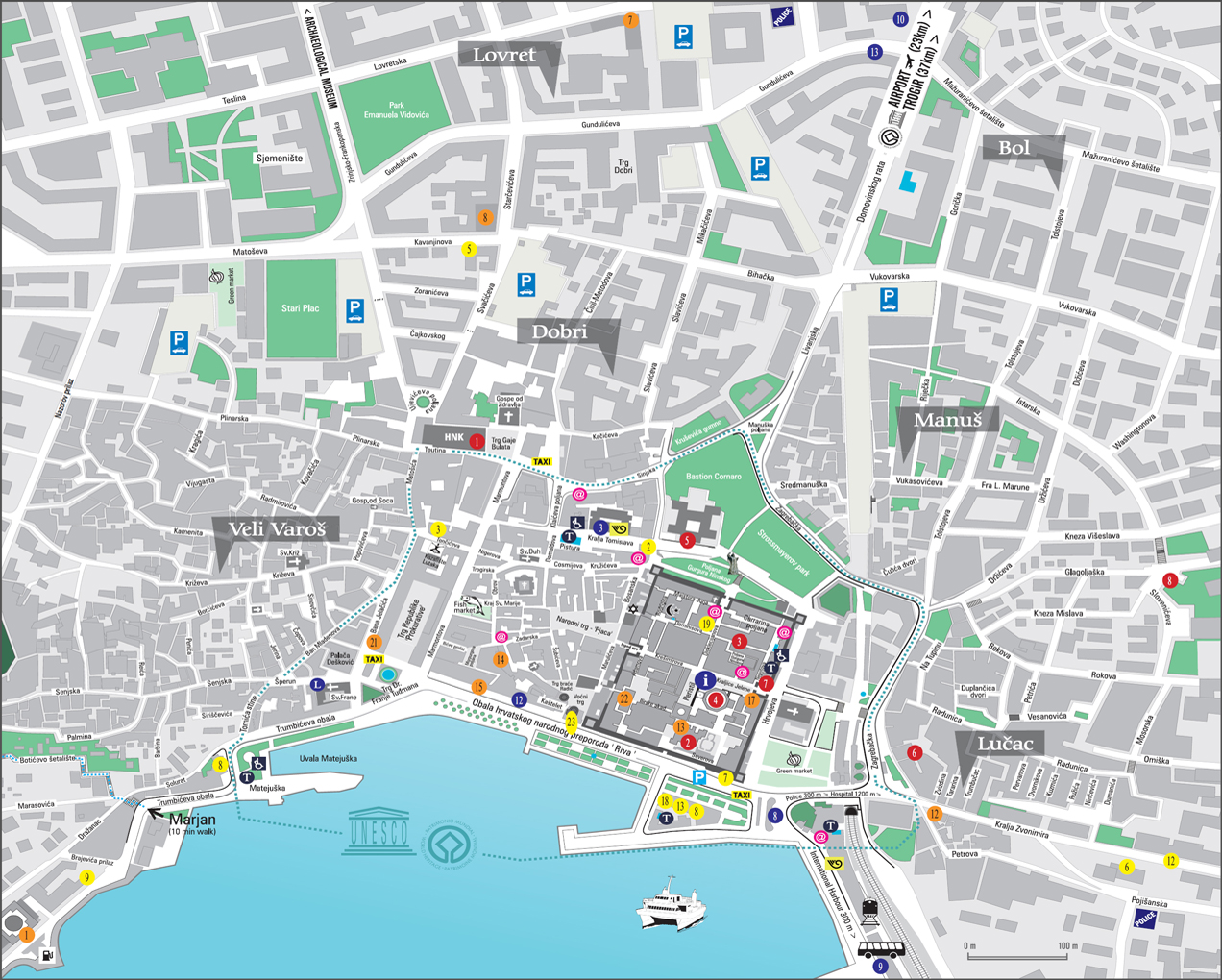 Mapas de Split Cro cia MapasBlog - Split City Map