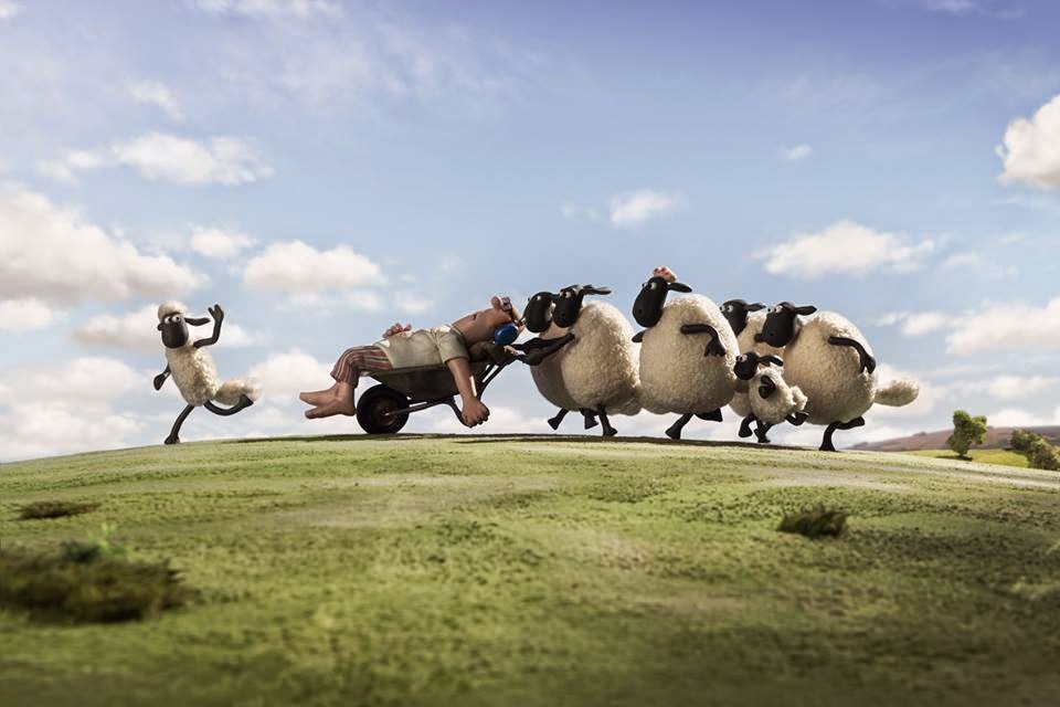 Ces doux moments Shaun le Mouton débarque avec son troupeau au cinéma