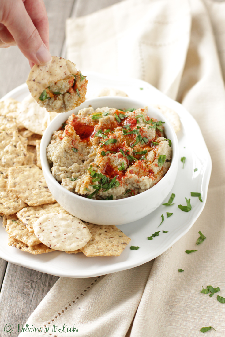 Delicious as it Looks LowFODMAP Baba Ganoush (Eggplant Dip)