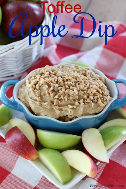 Easy Toffee Apple Dip recipe from Served Up With Love. I am always on the search for new and exciting dips to serve at parties and special occasions. Fall at its best.