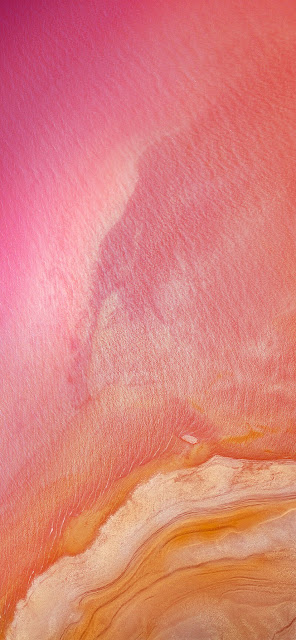 MIUI 11 Orange Earth Wallpaper Full HD Plus