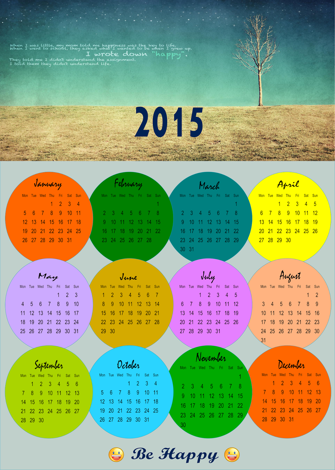 MATERI DESAIN BLC: Kalender - INKSCAPE
