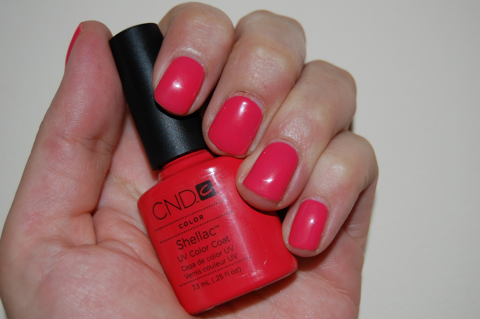 10. "CND Shellac in "Tropix" for a bold and tropical spring color - wide 1