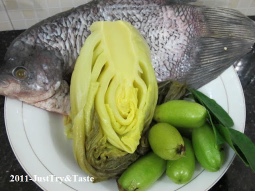 Resep Sup Ikan Gurame dan Sawi Asin