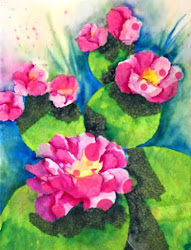 paper tissue cactus collage watercolor decorative flowers tutorial watercolors jazz water paintings papers gold dark heart patterns emptyeasel metallic very