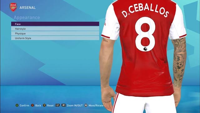 Pes 2017 Dani Ceballos Face Hq Tattoo Kazemario Evolution