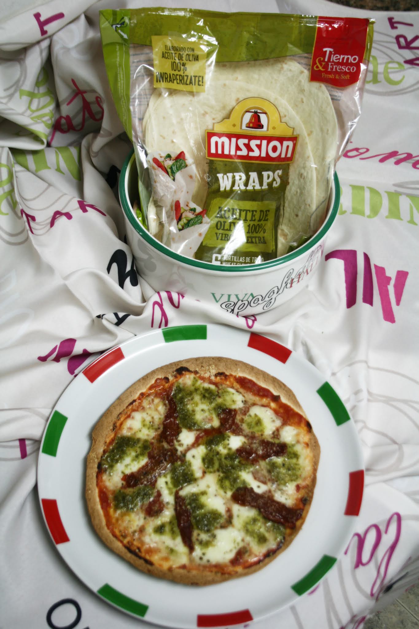 PIZZA CON TORTILLAS DE TRIGO El Ágora de Ángeles