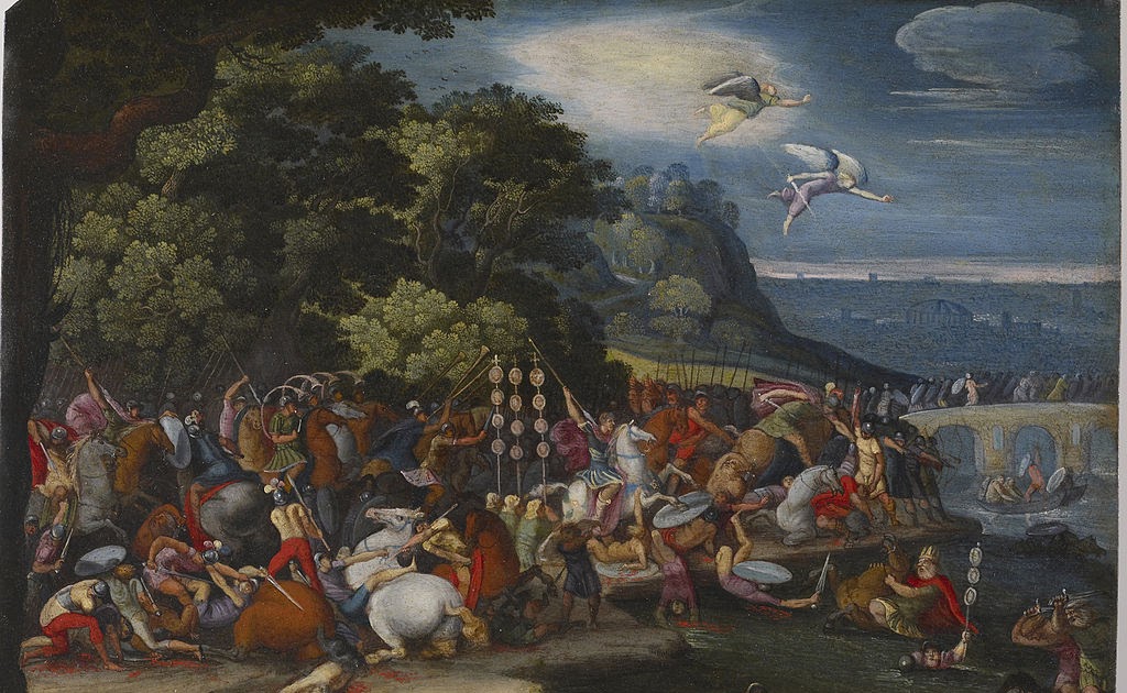 Battle of the Milvian Bridge in Rome Italy On This Day Battle of the Milvian Bridge in Rome Italy On This Day