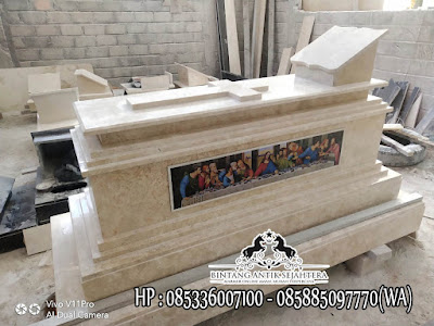Model Makam Perjamuan Kudus, Makam Kristen Modern, Contoh Kuburan Kristen Marmer