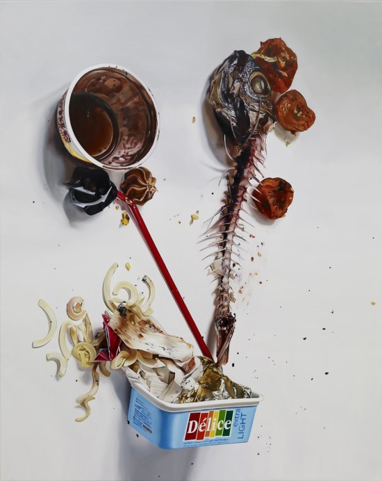Till Rabus arte pinturas hiper-realistas surreais bizarras transformers disney comidas roupas