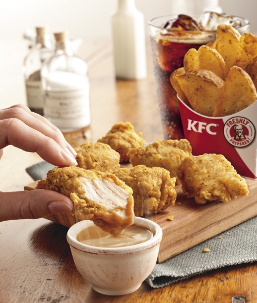 News KFC Now Offers Original Recipes Bites with Gravy