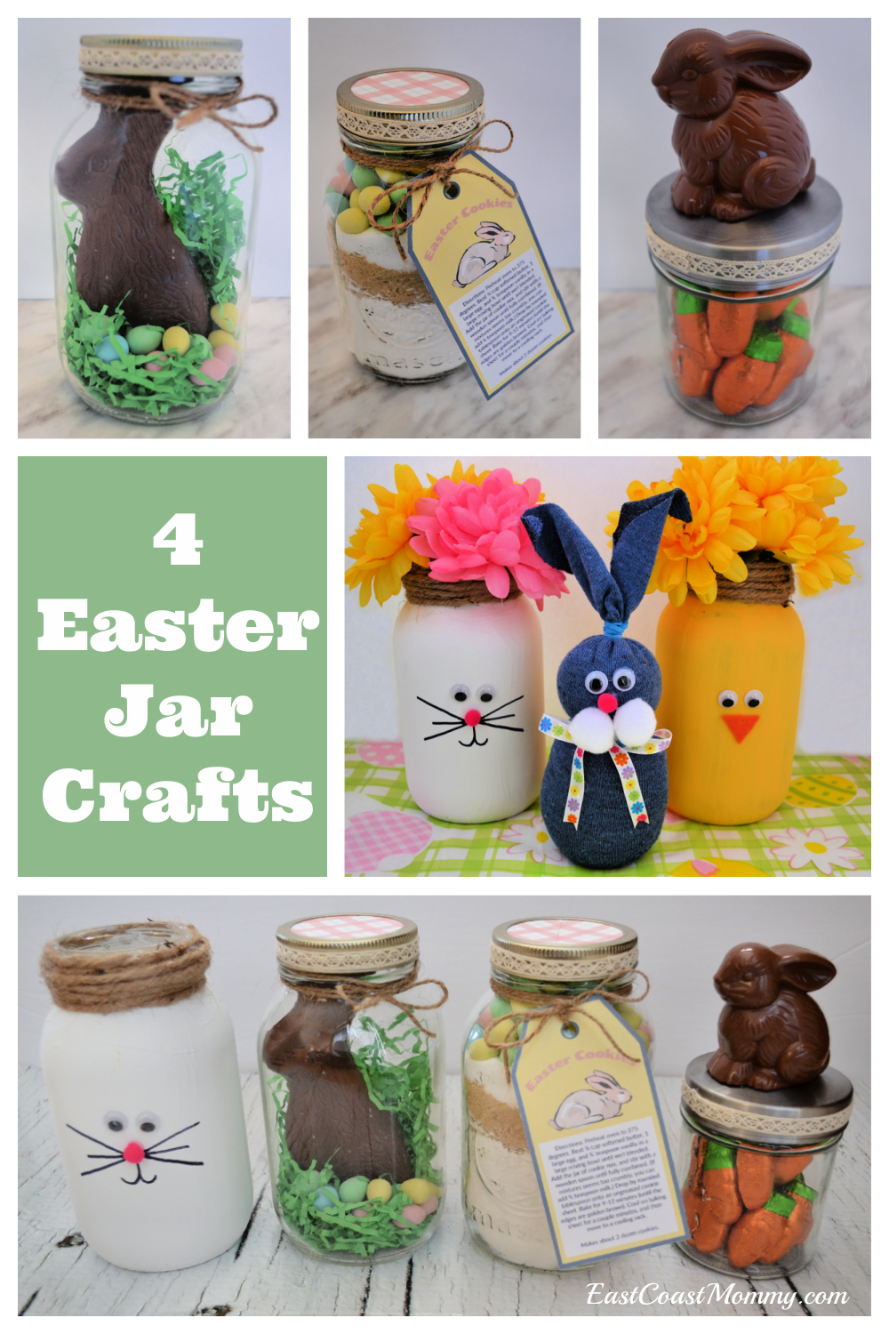 Mason Jar Easter Baskets (So Cute + Easy!)