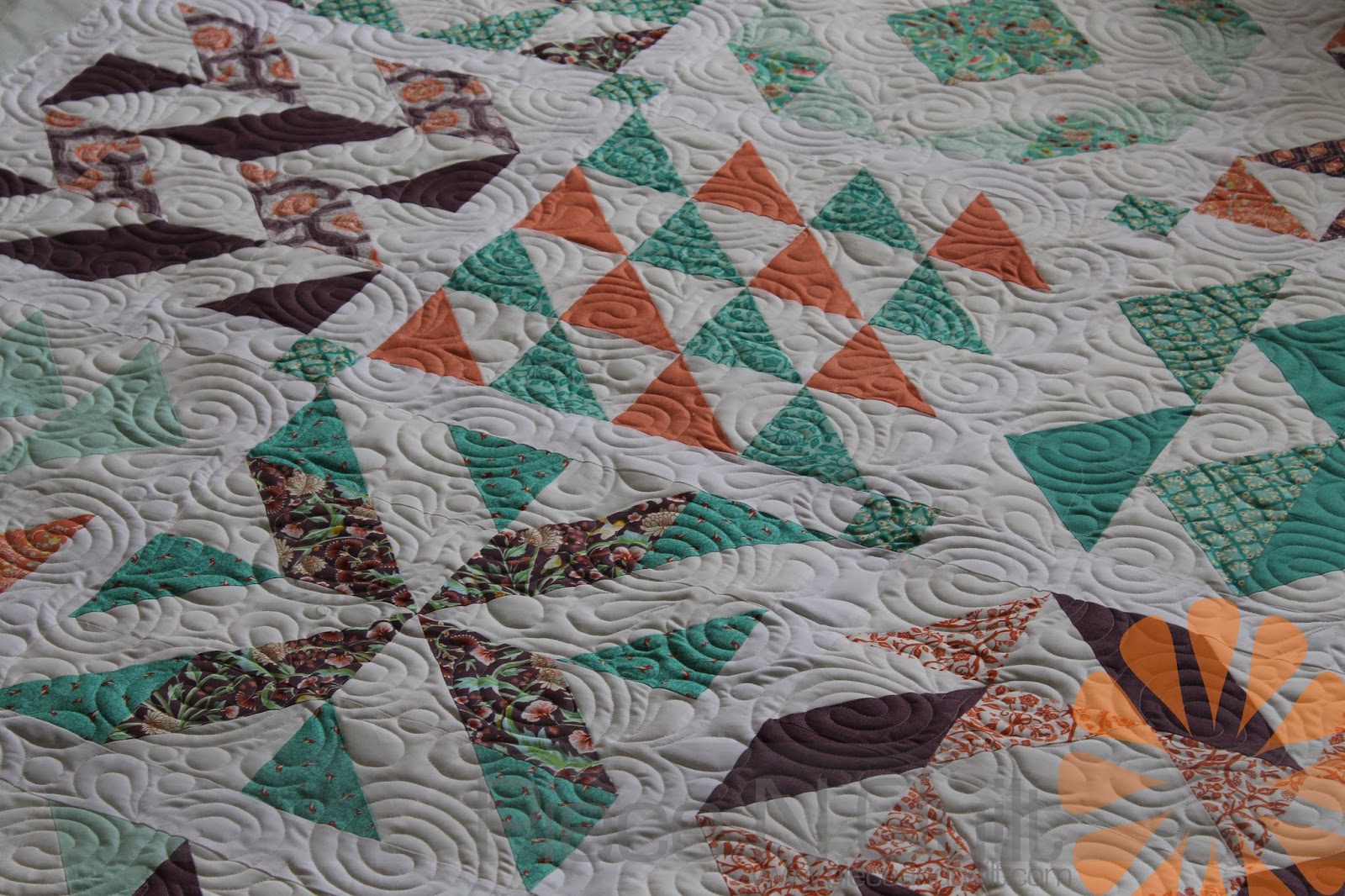 Piece N Quilt Sampler Quilt Edge to Edge Machine Quilting by Natalia