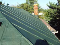 View of roof panels with Restoration Green in Wearcoat
