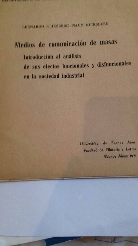 68 - Publicado por la Universidad de Buenos Aires.1971.