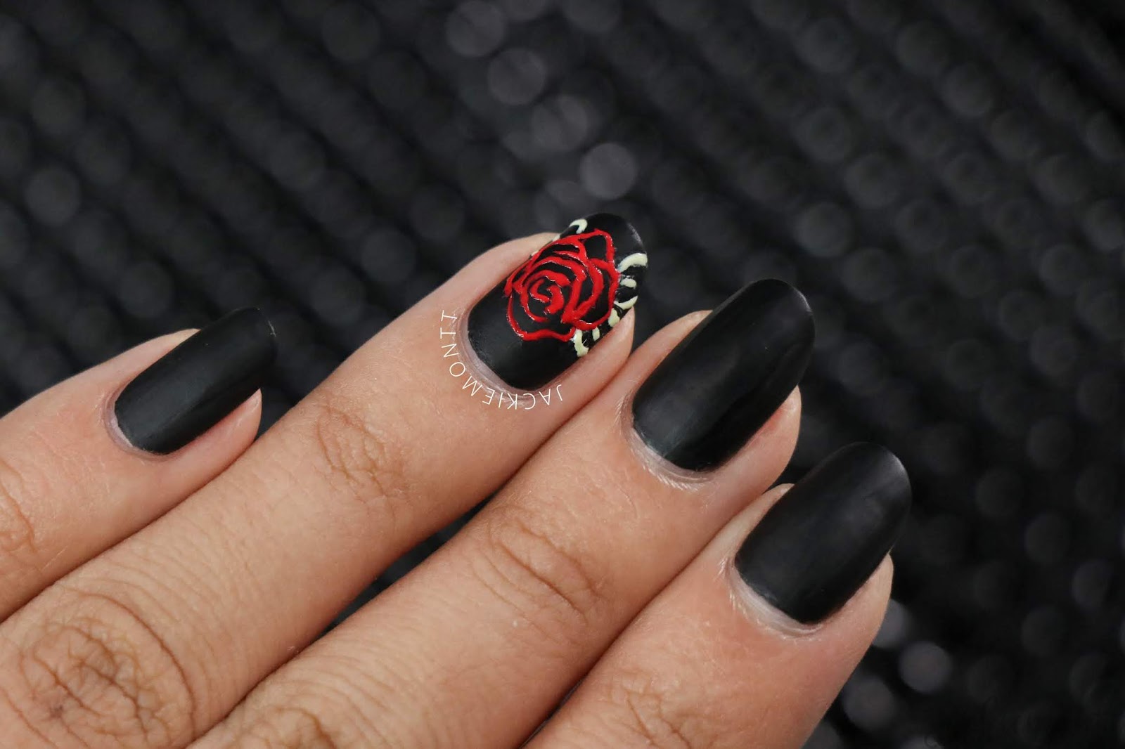 Neon Rose Nail Art Jackiemontt