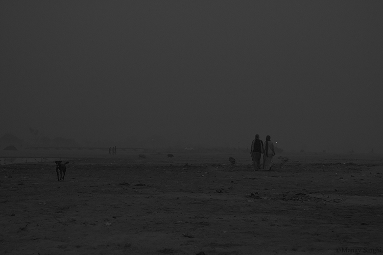 Bank of Yamuna River, Vrindavan.