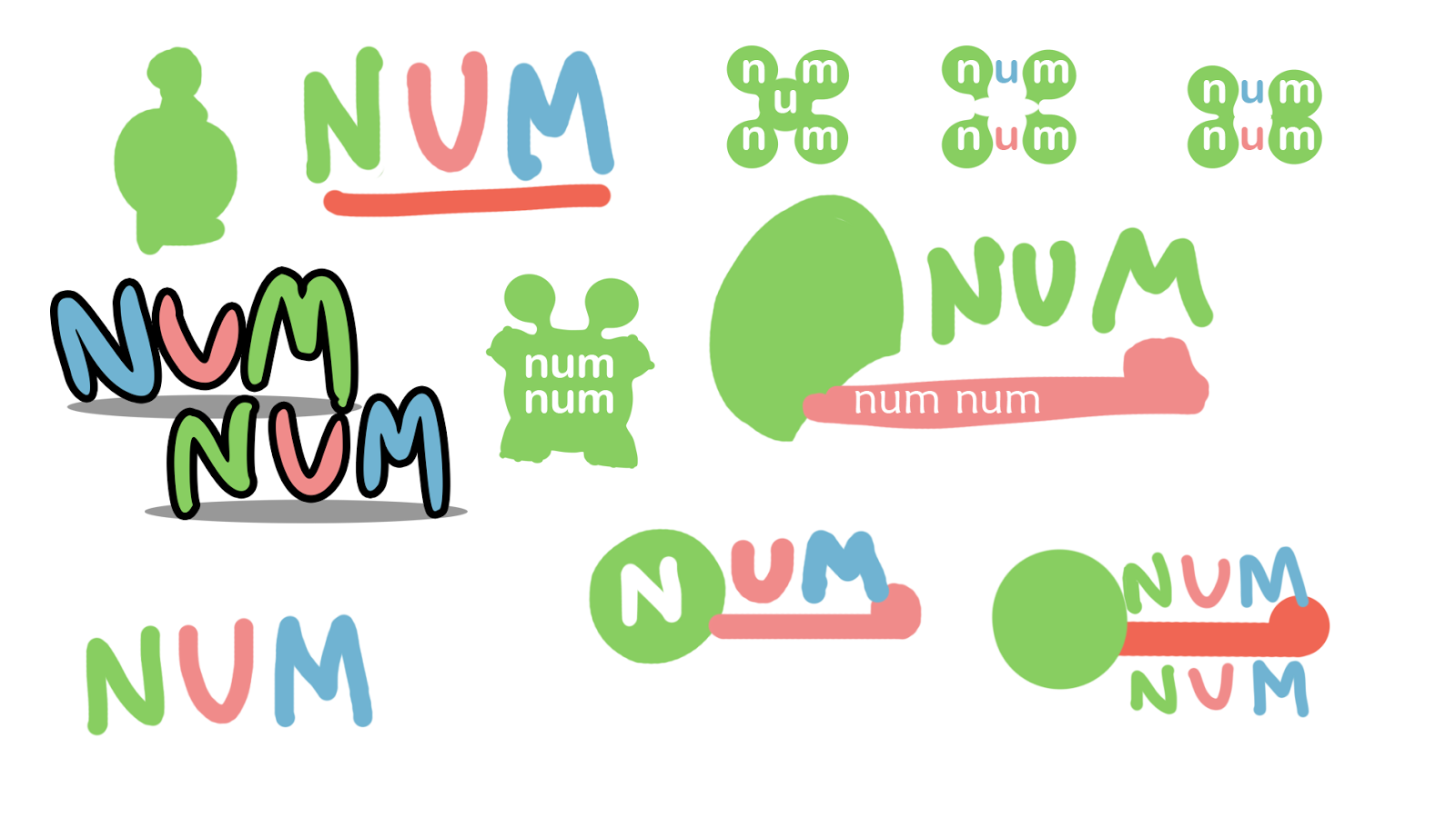 BharaSamy's Creative Development: Num Num Logo Development