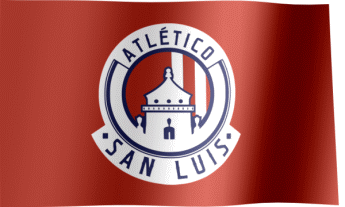 The waving flag of Atlético San Luis (Animated GIF)