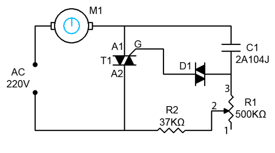 Build a 1000W AC Motor Speed Controller Circuit Diagram | Electronic