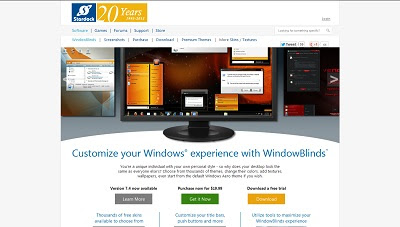 WindowBlinds, Desktop Widget
