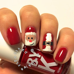 nail nails santa claus christmas holiday polished always season belt festive source think adorable stylewe december merry