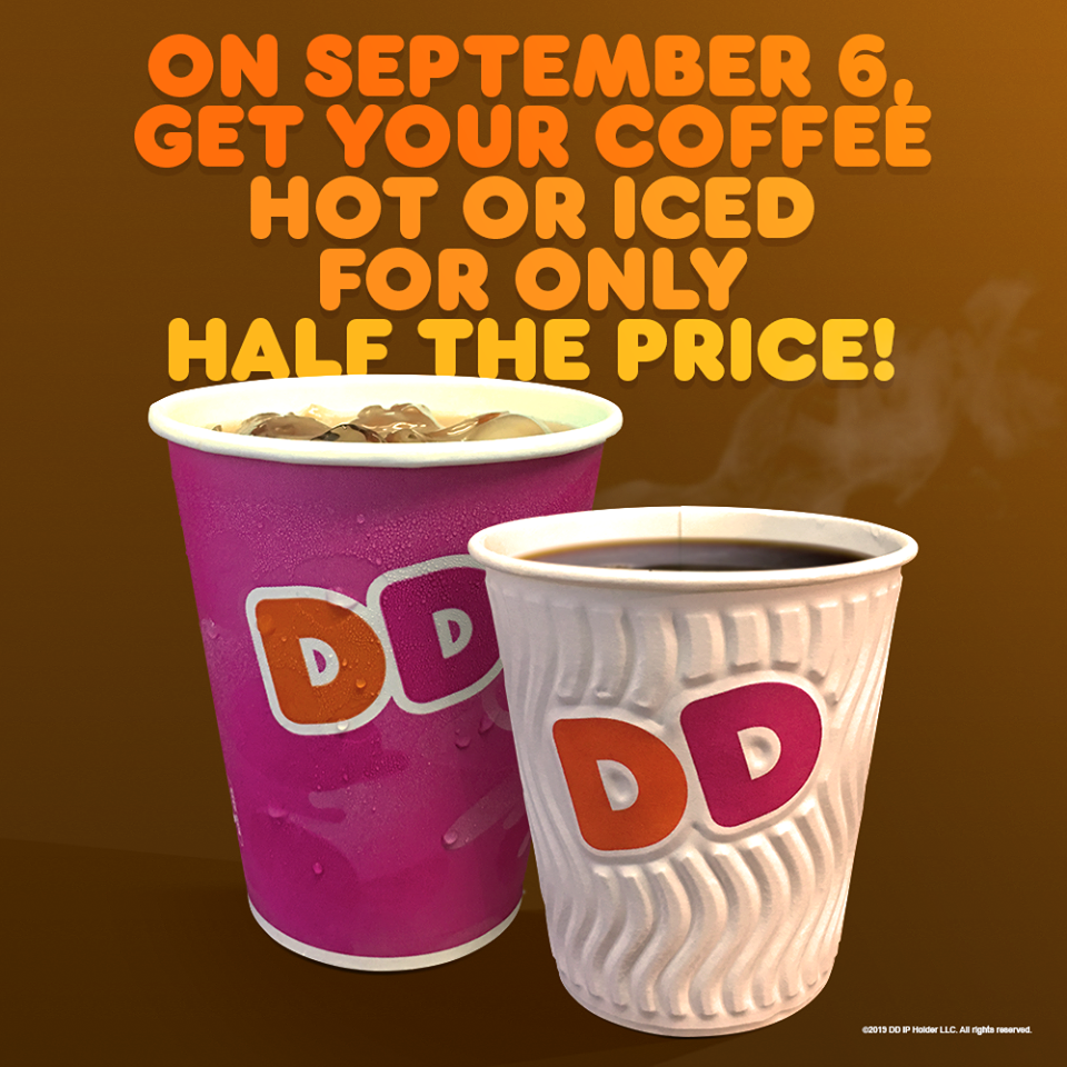 Manila Shopper Dunkin Donuts Coffee Day Promo Sept 6 2019