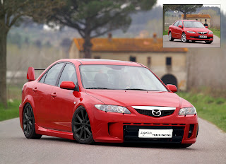 tuned red mazda hd pictures