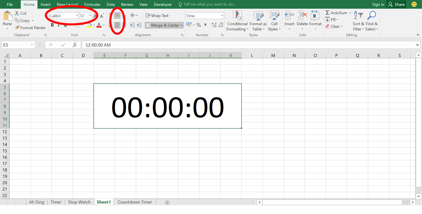 Excel VBA Create a Stopwatch in Excel Using Excel VBA