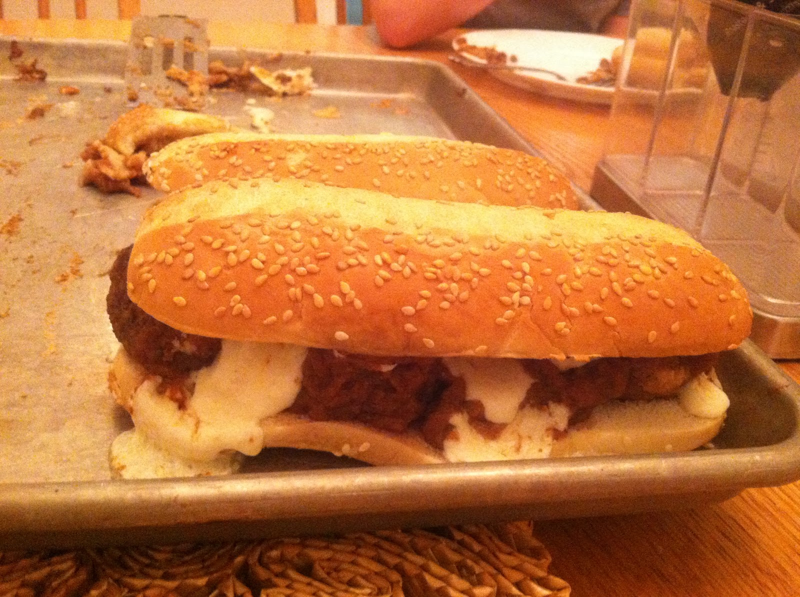 Cooking with the Clouds Meatball Sandwiches