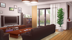 Anime Landscape: Anime Living Room Background