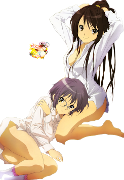 Suzumiya Haruhi no Yuuutsu - Suzumiya Haruhi, Nagato Yuki Render 1