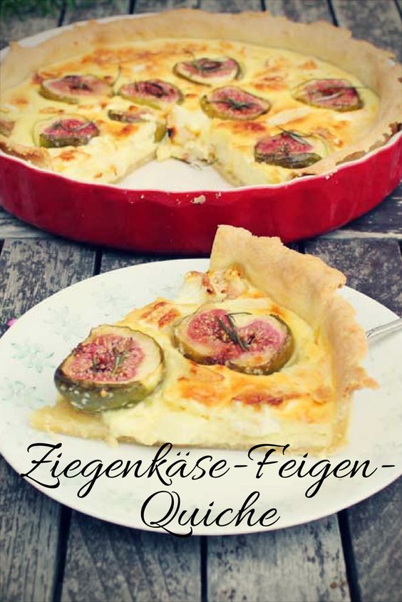 Ziegenkäse-Feigen-Quiche - Fish Food