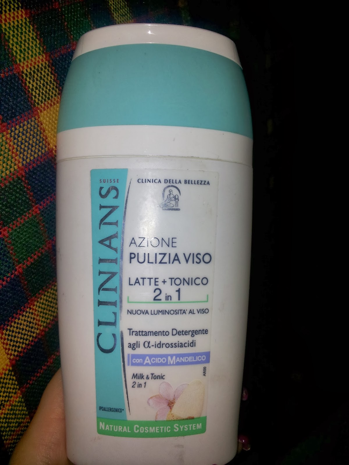 pulizia del viso latte detergente e tonico