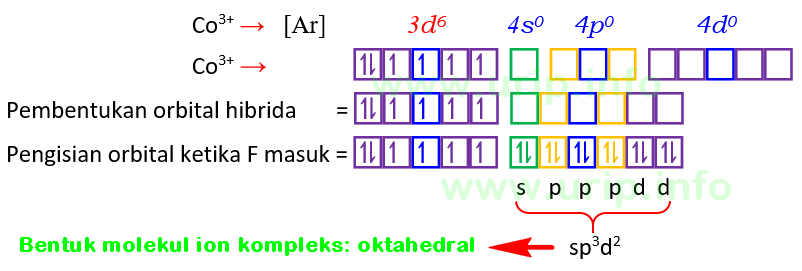 Cara Super Cepat Trik Menentukan Hibridisasi Dan Bentuk Molekul Ion Kompleks Urip Dot Info