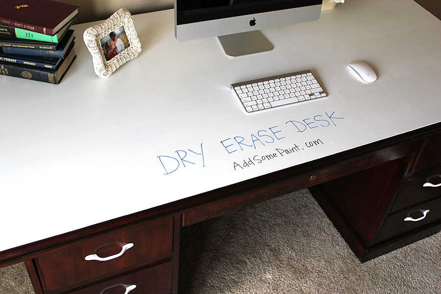 Remodelaholic Dry Erase Painted Desk