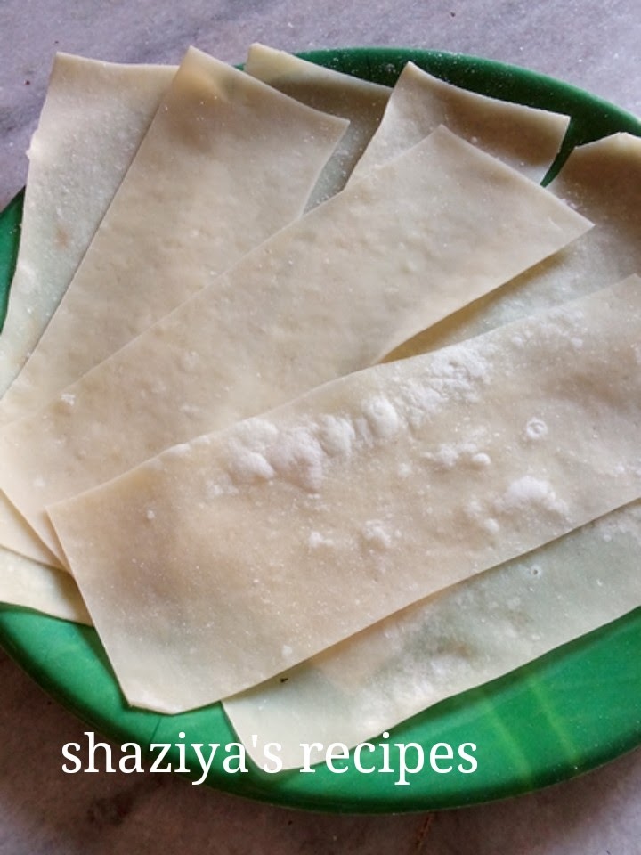 shaziya'srecipes HOMEMADE SAMOSA PATTI/SAMOSA SHEET RECIPE