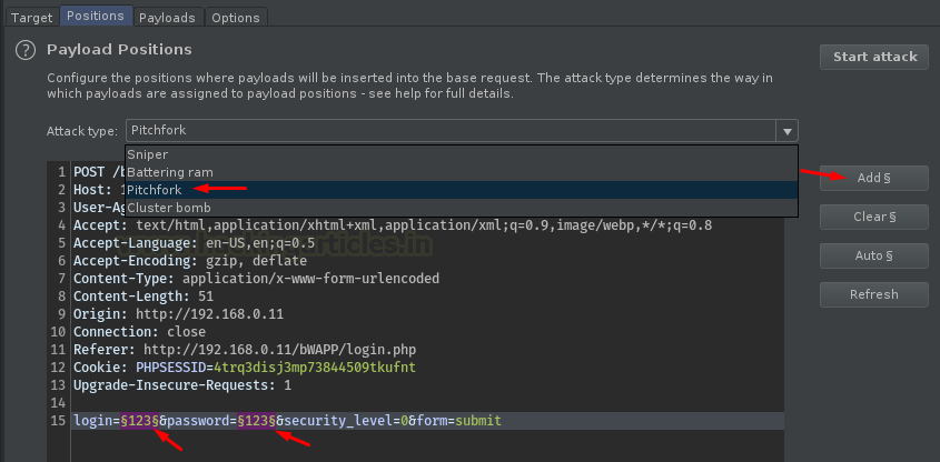 Burp Suite Fuzzing with Intruder