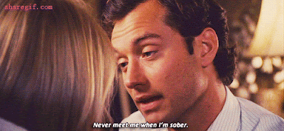 gif result for Jude law in the holiday sober