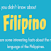 10 Interesting Facts About the Filipino Language #infographic