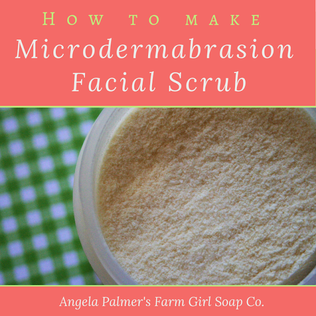 This DIY microdermabrasion recipe is an amazing way to deeply cleanse and exfoliate your skin. It takes just a few simple natural ingredients, is inexpensive to make, and leaves your skin soft, smooth, and glowing. By Angela Palmer at Farm Girl Soap Co.