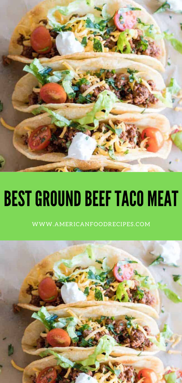 BEST GROUND BEEF TACO MEAT - Recipe By Mom