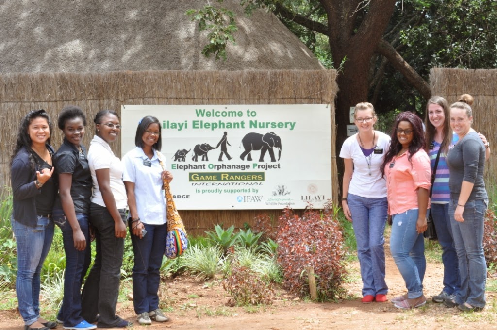 Leif and Linda in Zambia Lilayi Elephant Nursery with Lusaka Sisters